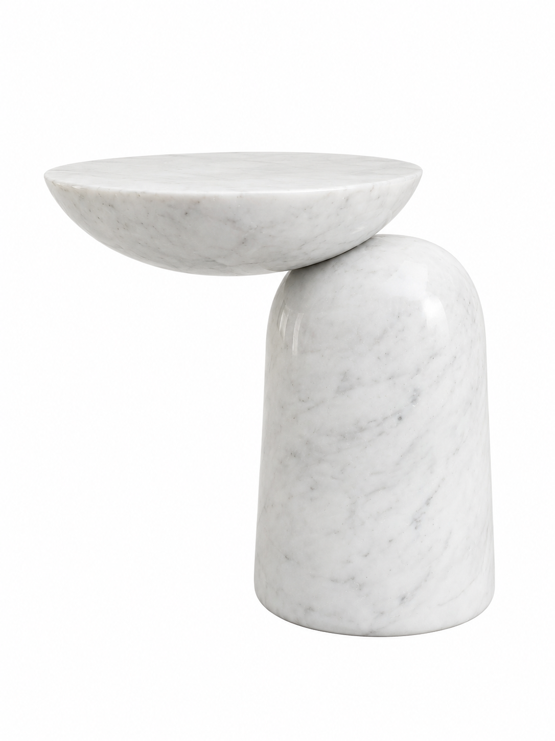 TAVOLINO "PINGU" IN MARMO CARRARA